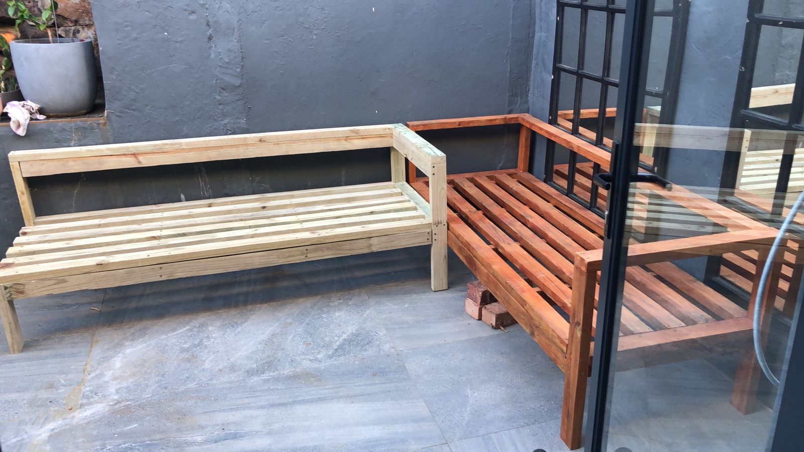 Outdoor Couch progress view